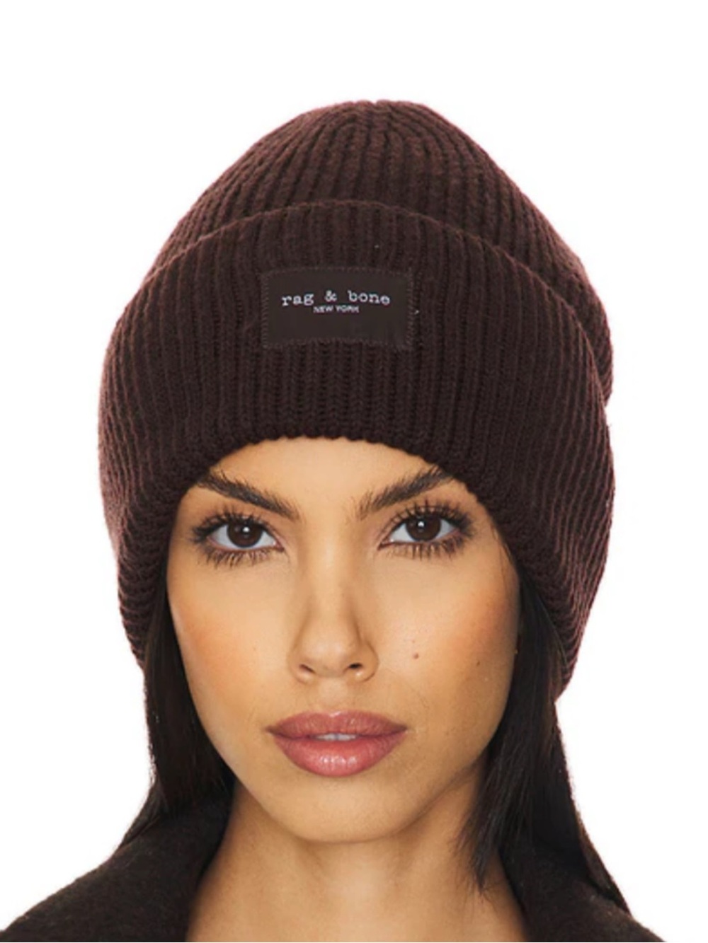 Rag & Bone Blake Chocolate Beanie